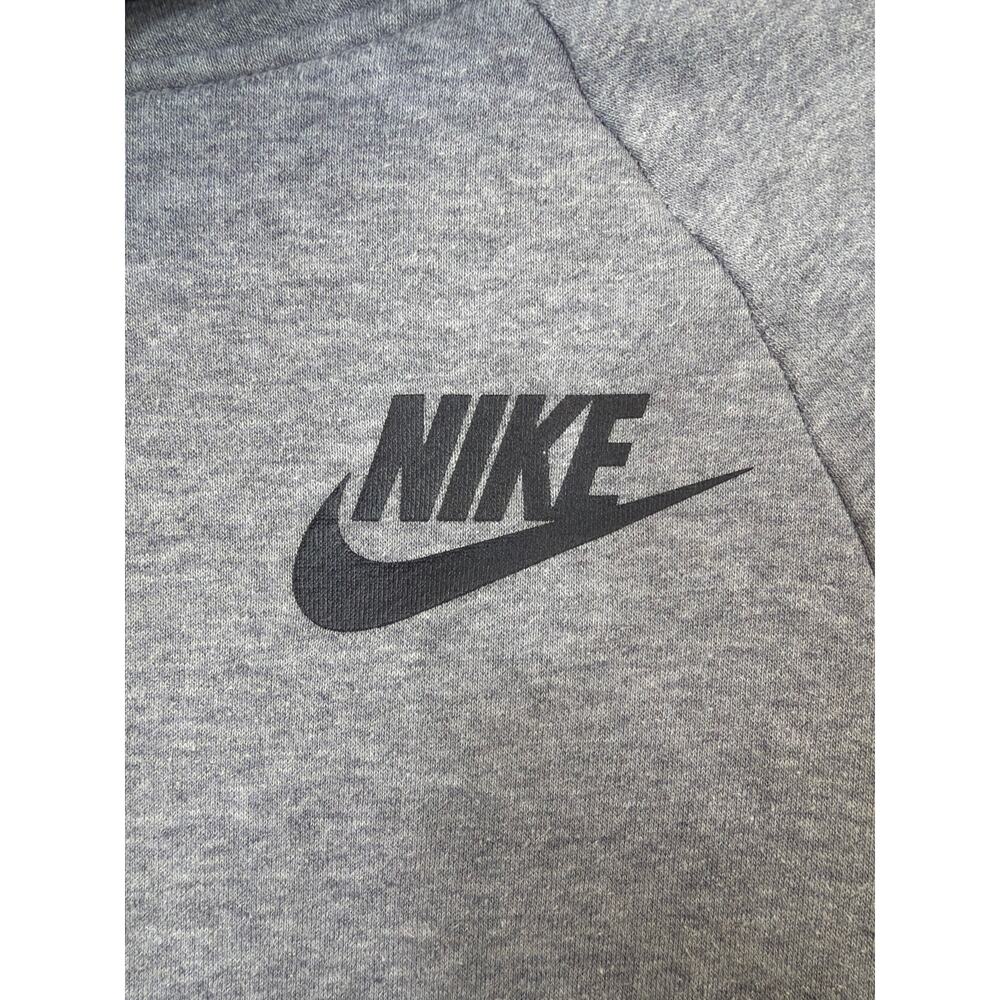 Nike Gray High-Neck Hooded Pullover Top Size M - Picture 3 of 10
